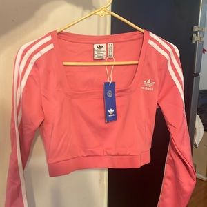 Adidas long sleeve crop